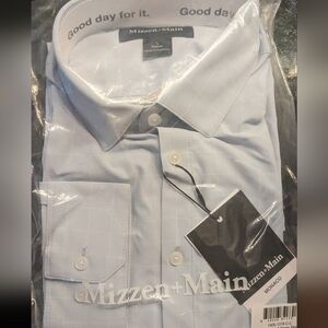 Mizzen+Main L Light Blue Dress shirt - Brand New!